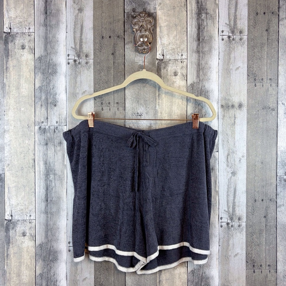 Barefoot Dreams Cozychic Ultra Lite Shorts in Pacific Blue Size 3X.